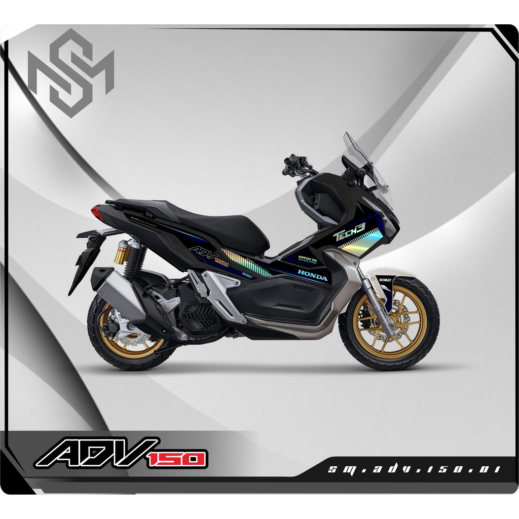 Stiker Striping Decal Transparan Hologram ADV 150 - Sticker Honda ADV Aksesoris Body Motor SM01