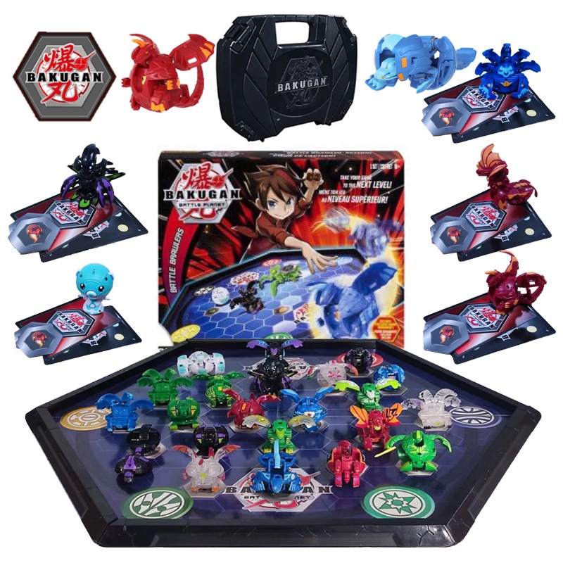 [ORIGINAL] Anime Bakugan Battle Arena Stadium/Kotak Penyimpanan Bakugan Battle Planet Brawlers Blasting Transformation Deformation Ball Collection Trading Card Game Mainan Untuk Anak Laki-Laki