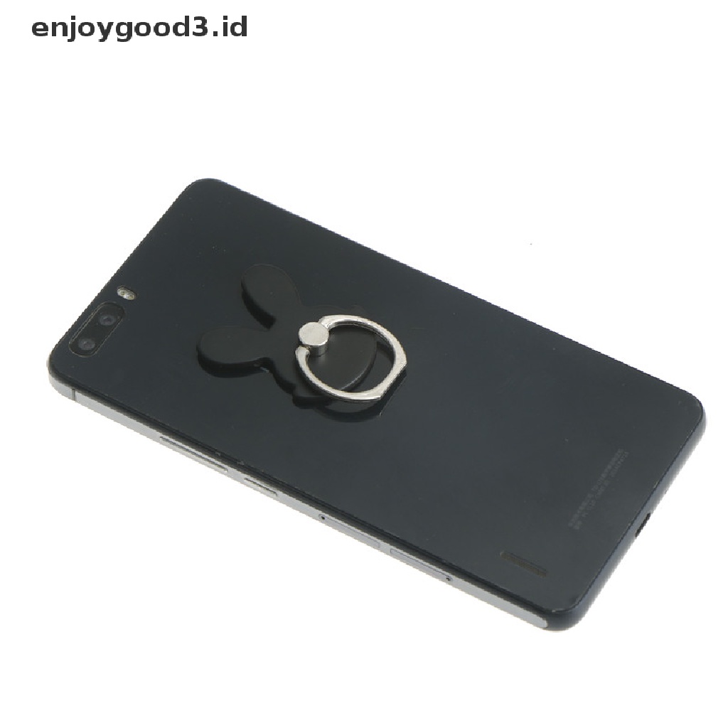 [Rready Stock] Desain Kelinci phone holders 360derajat Cincin Jari Handphone stand holder universal (ID)