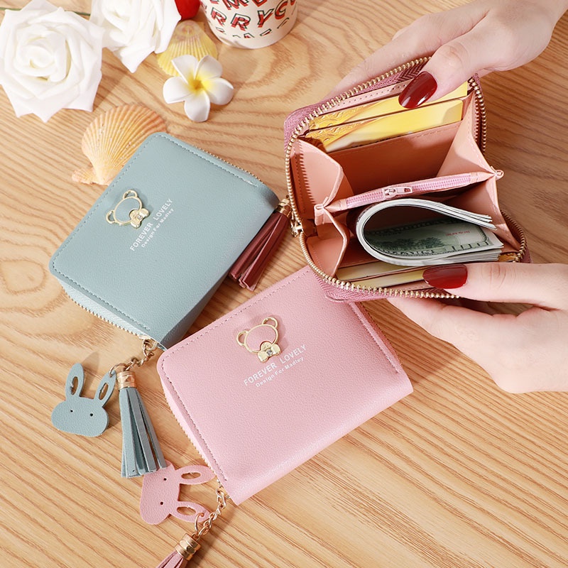 Dompet Lipat Pendek KC201 Warna Warni Forever Young / Wallet Women