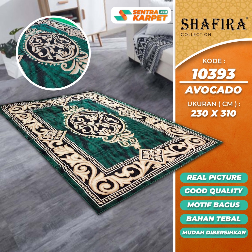 Karpet Ambal Lantai Rumah Permadani Murah - Shafira GREEN  | Ukuran : 230 x 310  | Pusat Grosir Karp