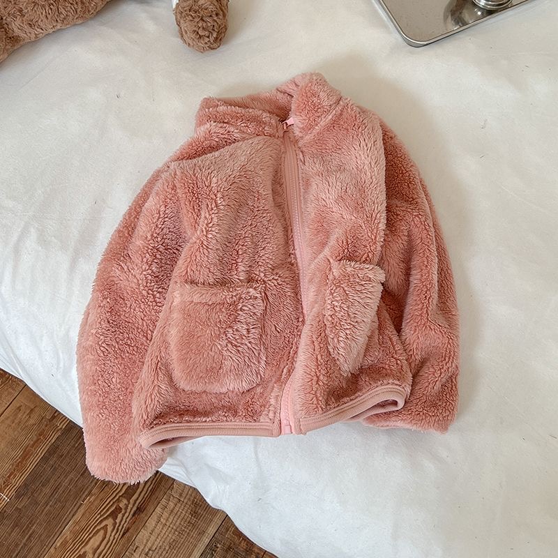 Carva Jaket sherpa bulu anak laki laki perempuan original distro 1-8 Tahun