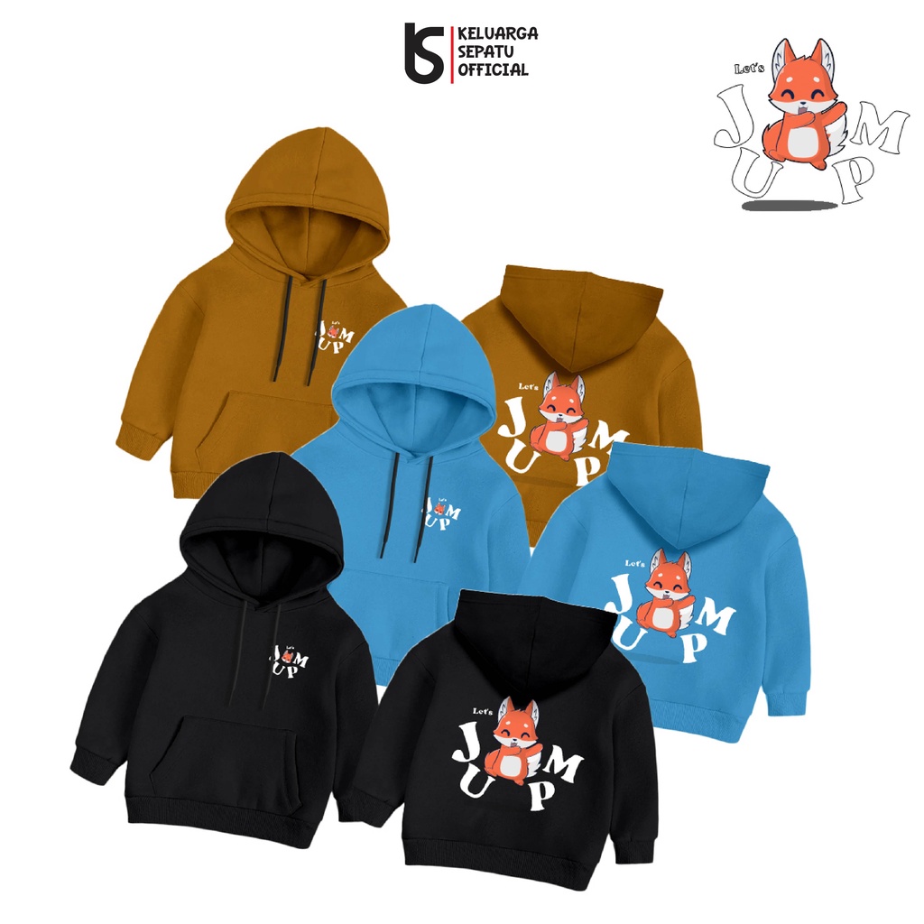 SWEATER ANAK LUCU HOODIE ANAK DAN BAYI MOTIF KARAKTER FOX LUCU JAKET ANAK SWITER HOODIE LUCU