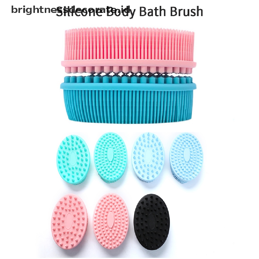 [Birth] Sikat Badan Silikon Baby Shower Sponge Handuk Mandi Pijat Kering Untuk Body Bast [ID]