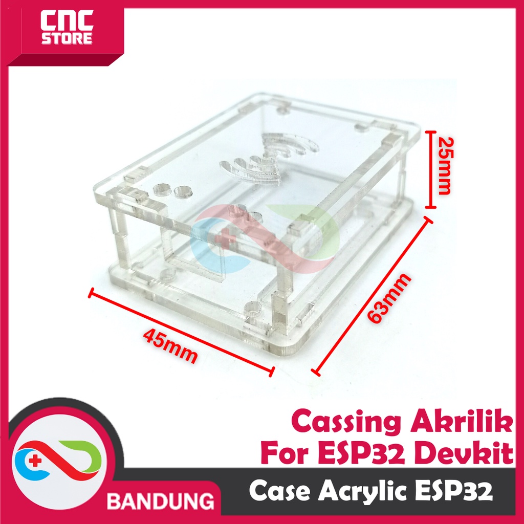 CASE ACRYLIC AKRILIK FOR ESP32 DEVKIT V1