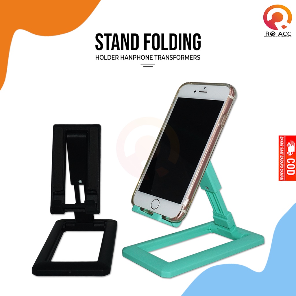 [RO ACC]  TRANSFORMERS HOLDER HP FOLDING STAND FOLDING STEN TATAKAN HP DI MEJA