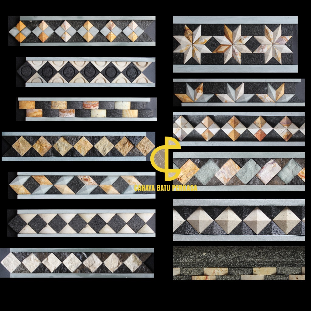 Jual Lis Dinding Batu Alam/Lis Dinding Teras Rumah Berbagai Model