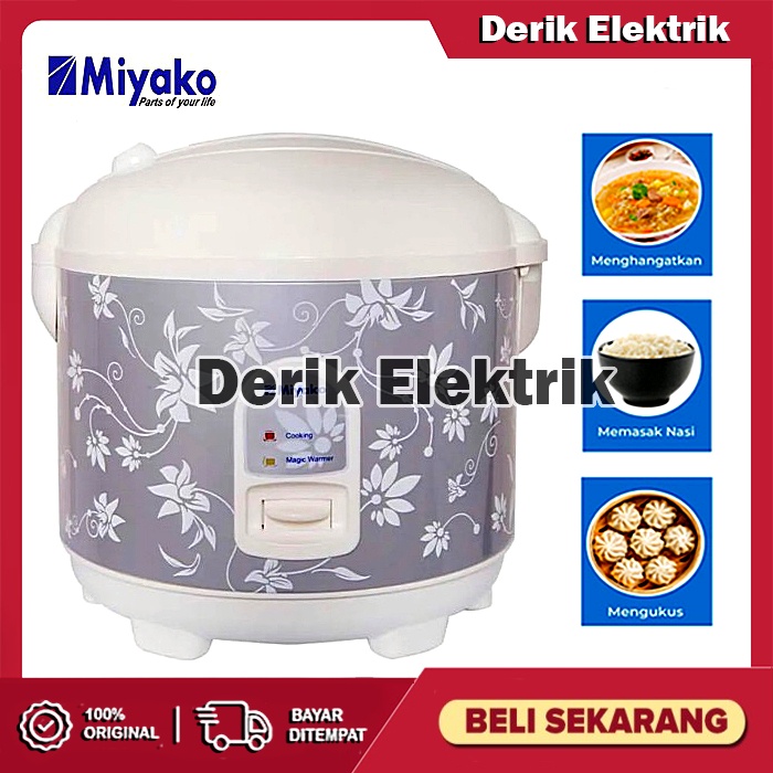 MIYAKO MAGIC COM RICE COOKER MCM 528 3IN1 PENANAK NASI / MEJIKOM / MAGICCOM / MAGICOM / MEGICOM / MEJIKOM 2 LITER / MAGICCOM MURAH / RICE COOKER 2 LITER MURAH PROMO