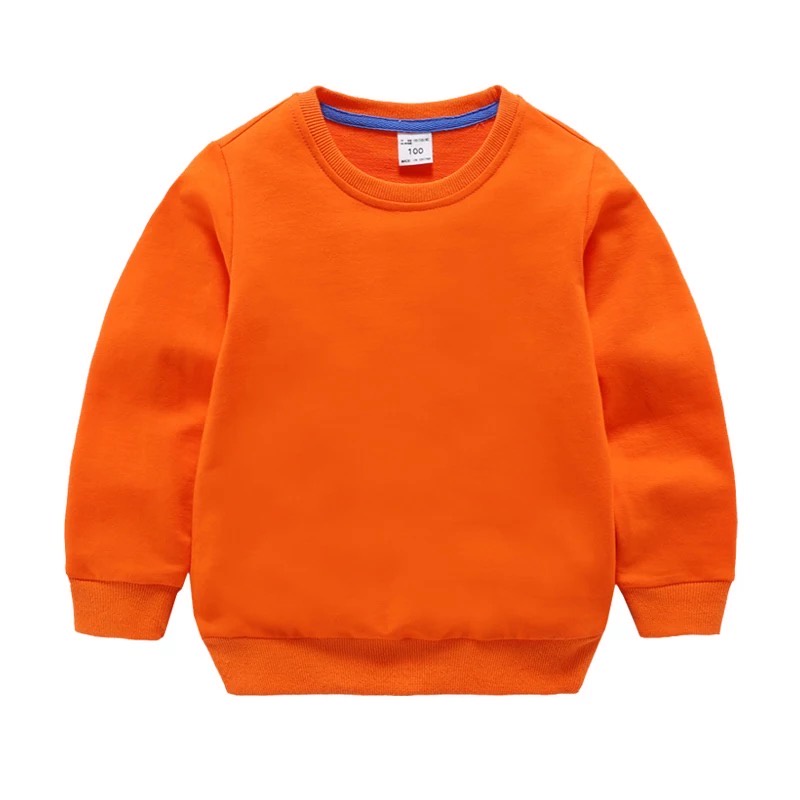 Sweater Basic Polos Untuk Anak Laki laki &amp; Perempuan Bahan Fleece Sz M-Xl (Usia 2-10 th )