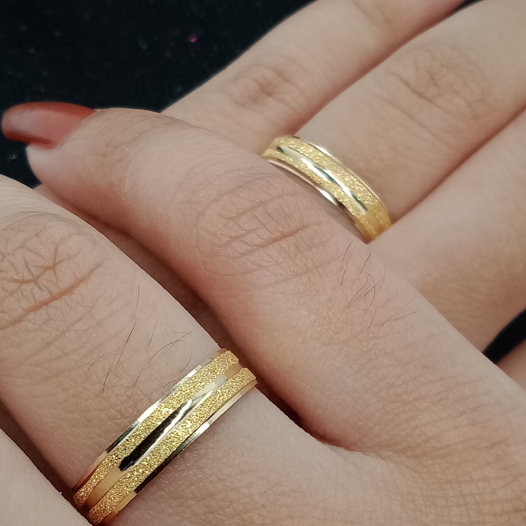 Cincin nikah emas 17k  - 1 pasang 4 Gr kadar 750 - 4075