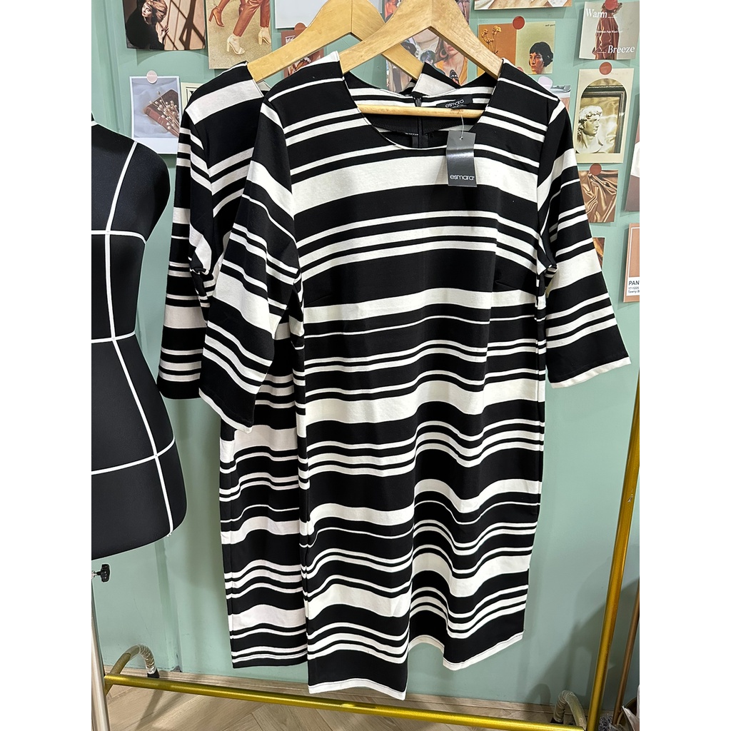striped loose dress