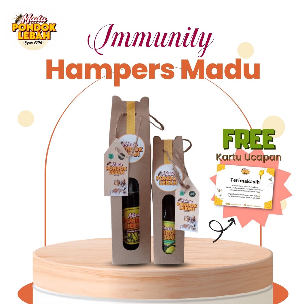 

Pondok Lebah - Hampers Gift Immunity Premium Madu Pondok Lebah 600ml