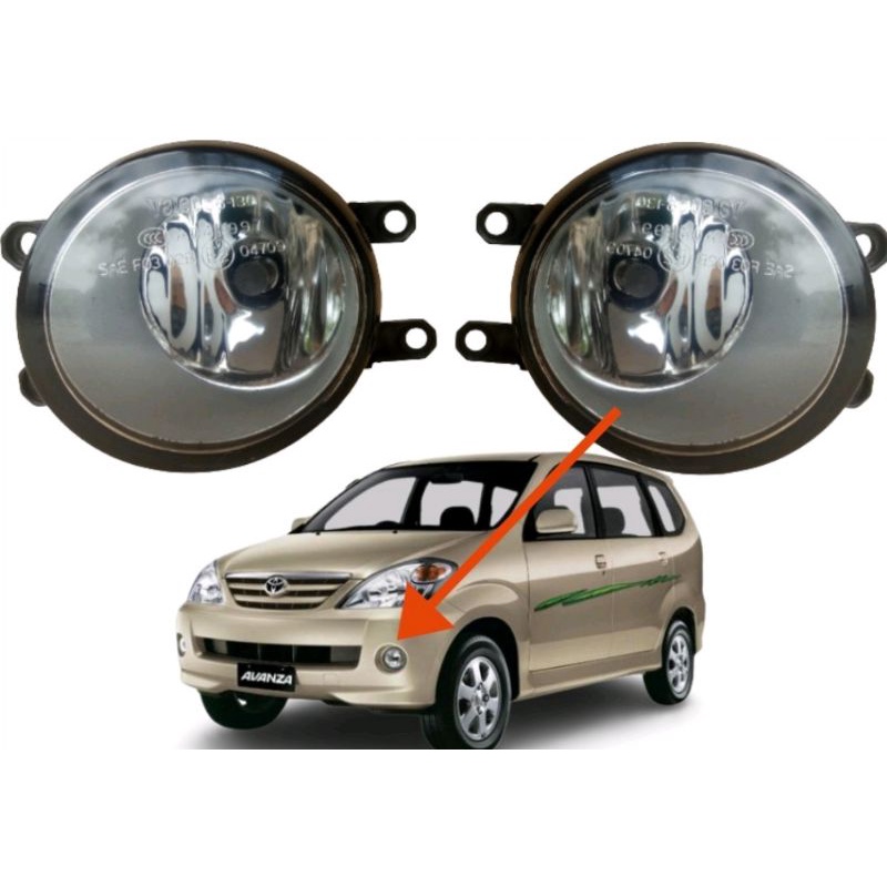 LAMPU KABUT FOGLAMP FOG LAMP AVANZA XENIA OLD VVTI 2006 SD 2011 ORI VALEO FOG LAMP