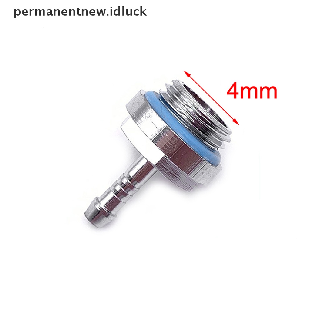 [luckypermanentnew] 6pcs Barb Fitg PC Pendingin Air Fitg G1/Konektor Barb 4benang [ID]