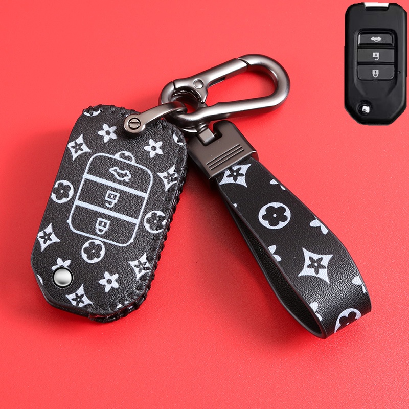 Untuk Honda Kulit Penutup Kunci Cover Smart Key Push Start Remote Box Keyless Tanpa Kunci Untuk Kota HRV BRV CRV Jazz Accord Civic