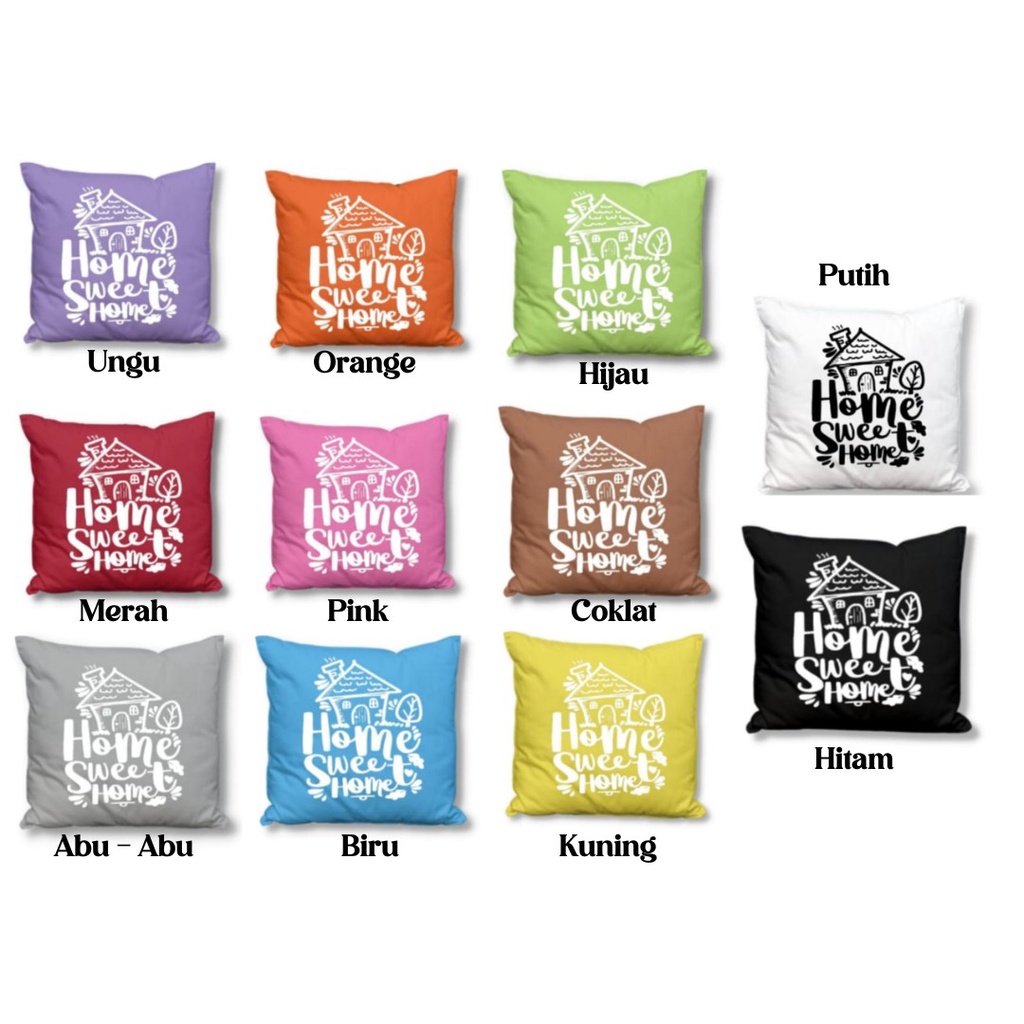 Shafiyyah.Sarban sarung bantal sofa / cushion cover 30x30 Quotes Aneka Warna