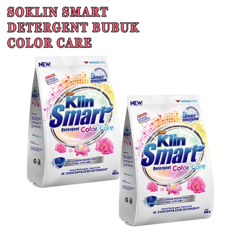 So Klin 725g* Deterjen Bubuk* So Klin Smart* Color Care So Klin