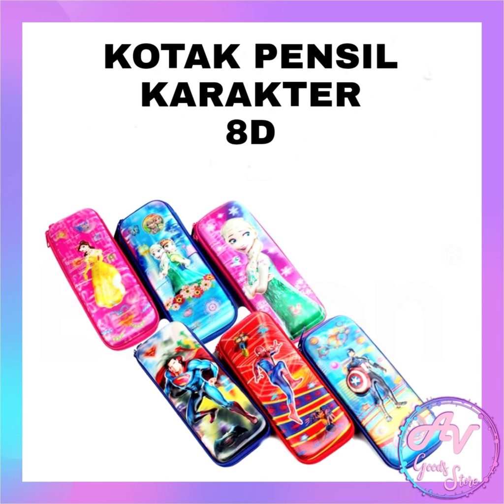 

Kotak Pensil Resleting 8D Karakter / Tempat Pensil 8D Karakter Fancy