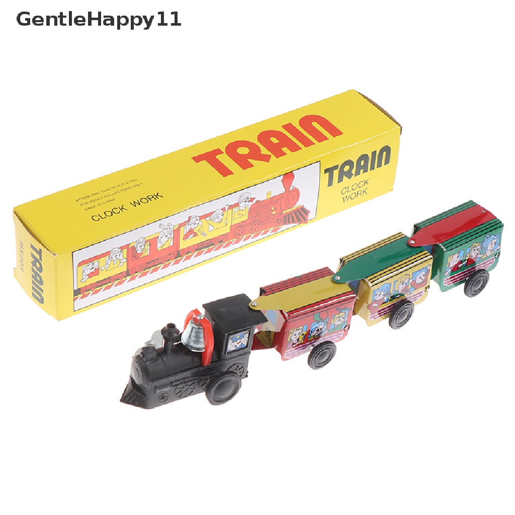 Gentlehappy 1PC Mainan Logam Kaleng Mini Vintage Desain Kereta Anak Children Childhood Classic Toy id