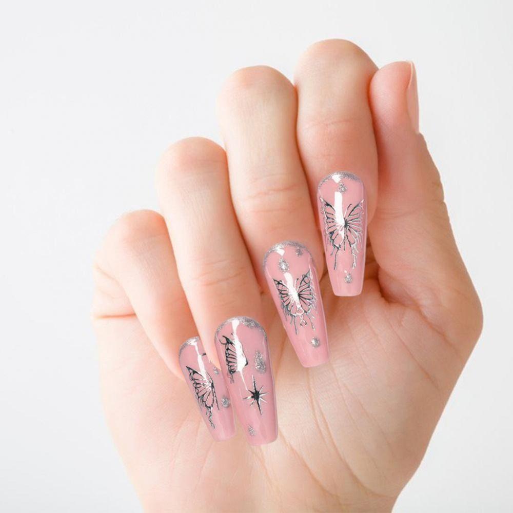 Solighter Stiker Kuku Baru Nail Decals Nail Art Hologram