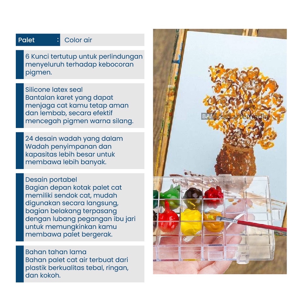 Watercolor Palette Paint Box Pigment Moisturizing color
