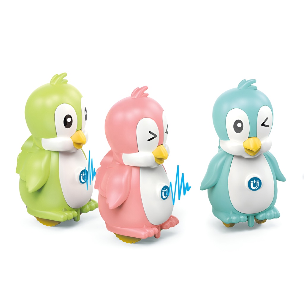 Penguin 4pcs | Musuk Magnet Dan Berjalan | Mainan Anak 1-2-3 Tahun Mainan Edukasi | Hadiah Ulang Tahun Anak Perempuan 1 Tahun