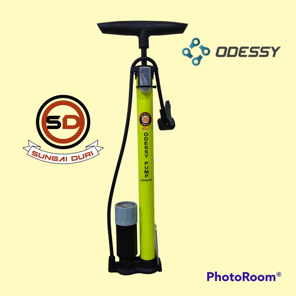 Pompa sepeda Tabung 2 lubang Fixie dan biasa Odessy Pomp