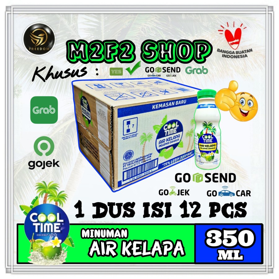 

Minuman Air Kelapa Cool Time Coconut Water - 350 ml Kemasan Karton (Khusus Bluebird/Gojek/Grab)