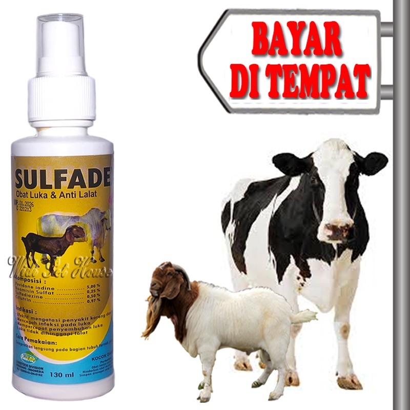 Obat Koreng Buduk Jamur Sapi Kambing Anti Lalat Semprot Sulfadex