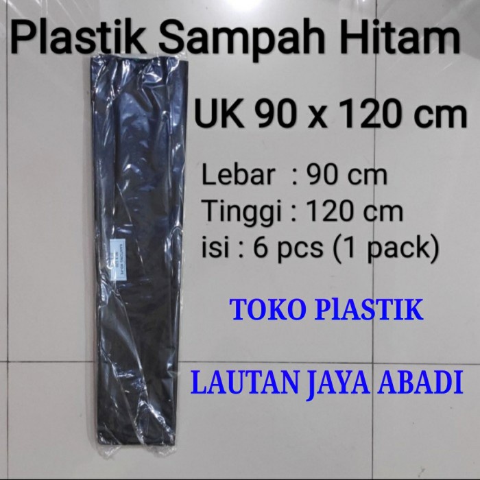 [KGLH] Plastiksampah,Trash Bag, Plastik Hitam,Kantong Plastik Sampah 90X120