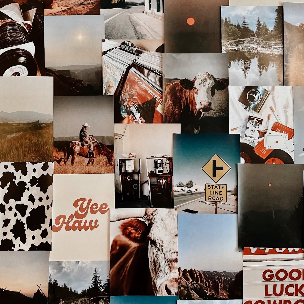 [HALOPOLAROID] Poster Aesthetic VINTAGE 16-20 Pcs Hiasan Estetik Dinding Wall Decor Aesthetic - Vint
