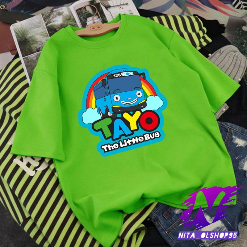 baju anak kaos anak tayo the little bus tayo kartun bus