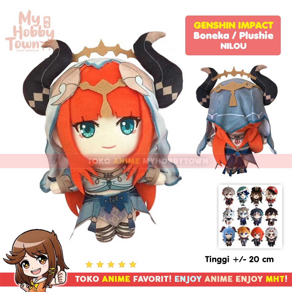 Boneka Anime Game Genshin Impact Karakter Nilou Sumeru Plushie Doll