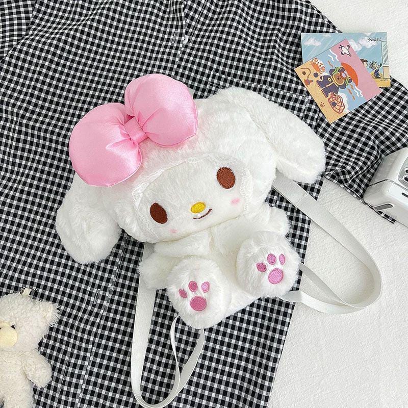 Tas Ransel Melody Tas Boneka Kuromi Cinnamonroll Bahan Lembut Tas Hello Kitty