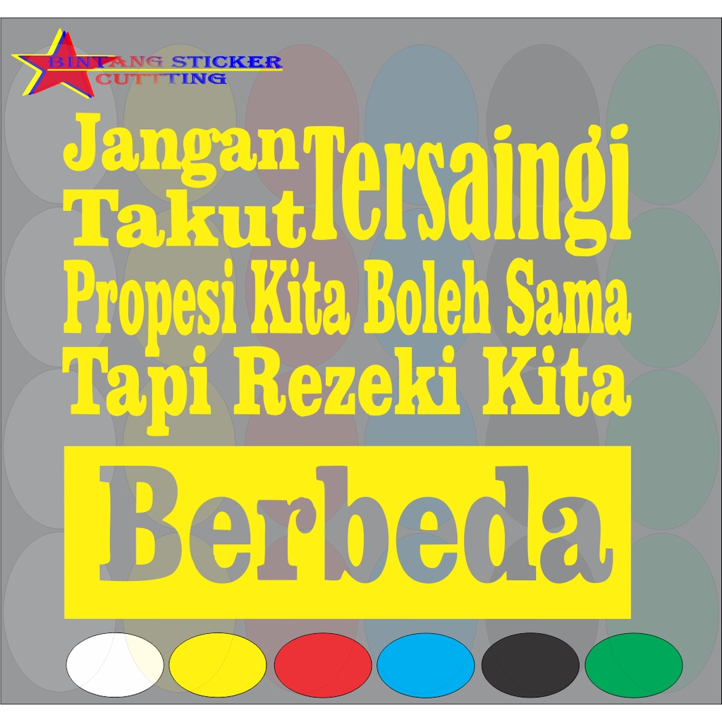 stikervariasi mobil tulisan kata jangan tersaingi stiker mobil stiker kaca truk stikmobil yang lagi 
