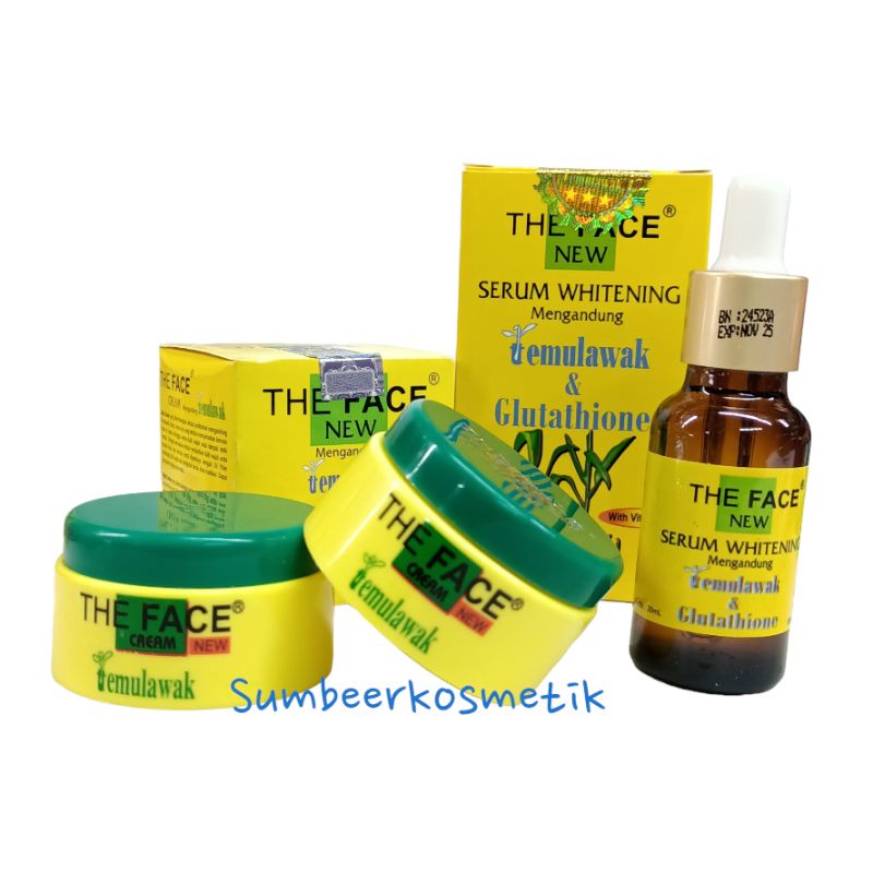 Paket - Crean Temulawak The Face &amp; Serum The Face 20ml