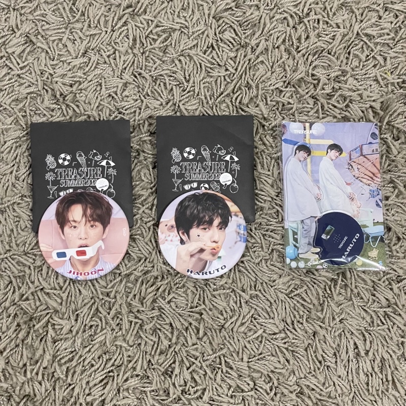 TREASURE - Treasure World Japan Goods Summer 2021 Haruto Jihoon Pin Acrylic Standee Standing