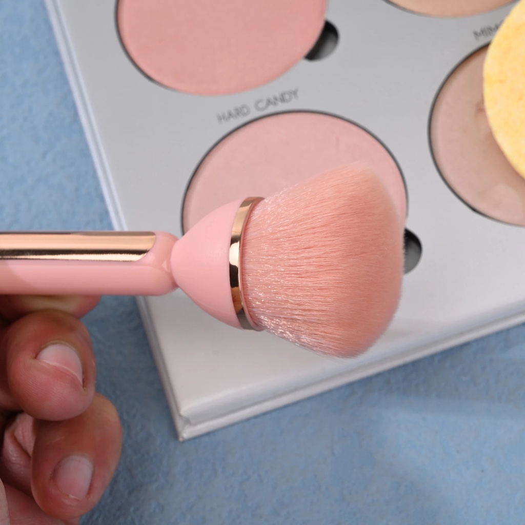 4warna Besar Blush Profesional Brush Makeup Fluffy Makeup Brush Contour Brush Alat Makeup Wanita