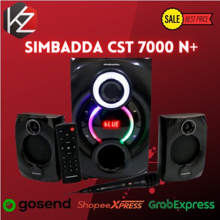 Speaker Bluetooth Simbadda CST 7000N+ Subwoofer Bass Power LED Display