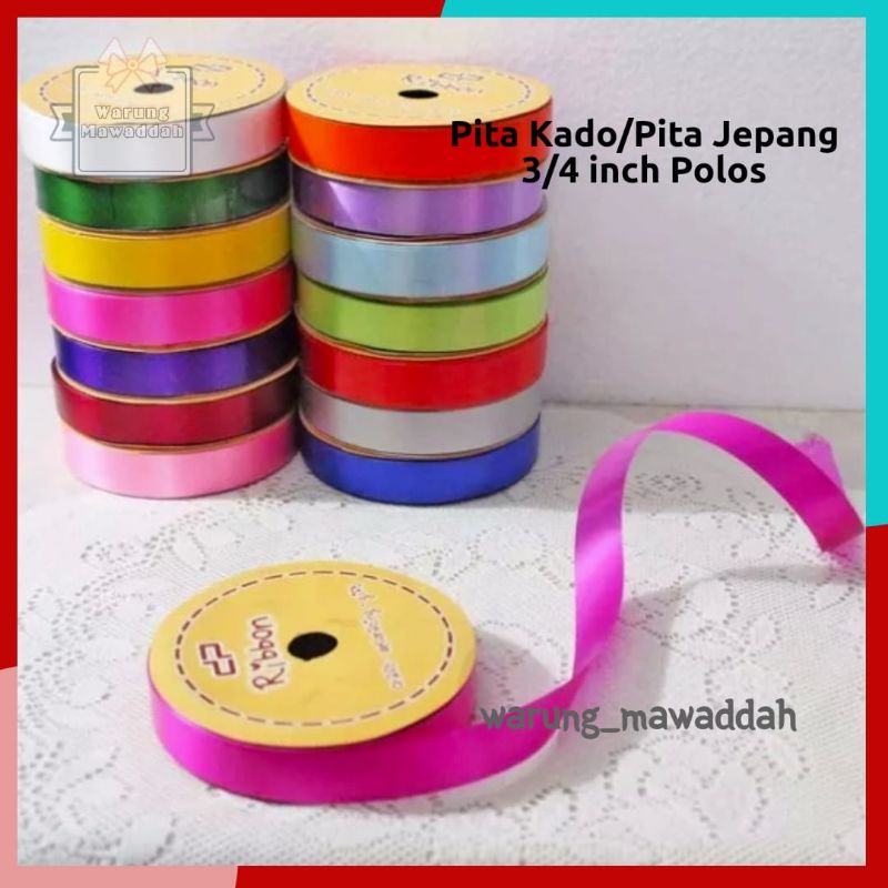 

Pita Kado / Pita jepang 3/4 inch polos