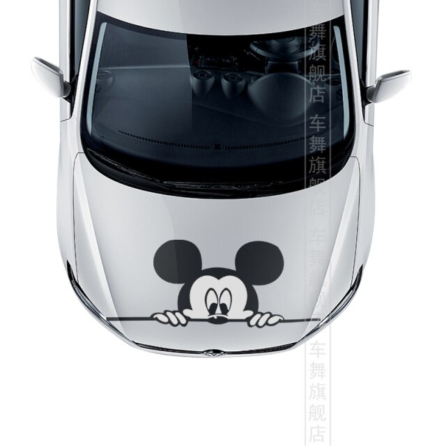 iko stiker shop Sticker Mobil Mickey Mouse Stiker Kap Mobil Mickey Mouse bisa untuk semua mobil