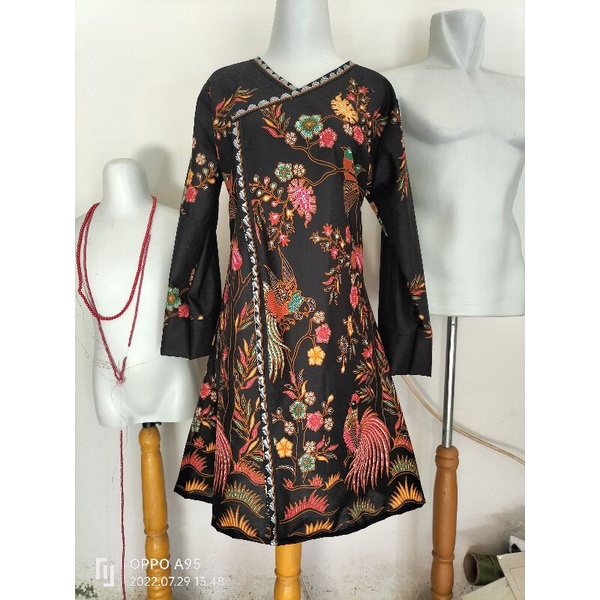 Tunik batik terbaru//atasan batik kekinian 2023//baju batik wanita jumbo