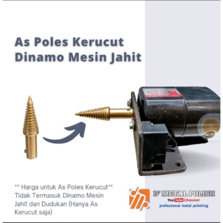 as poles kerucut sambungan poles dinamo mesin jahit