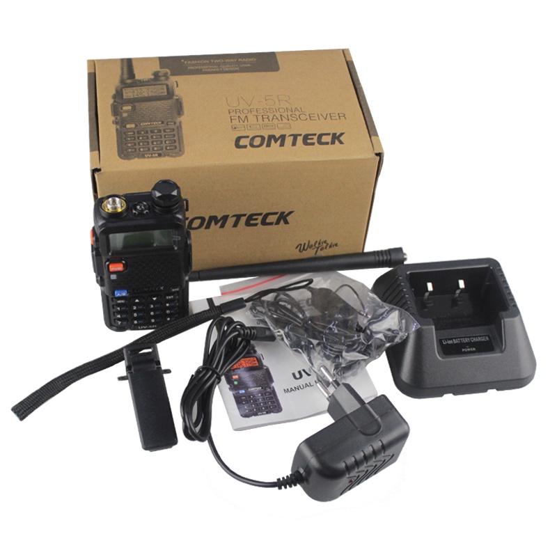 2pc HT Comteck UV-5R Dual Band VHF - UHF Radio FM