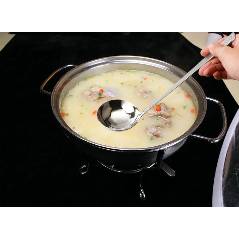 Centong Stainless steel Sup / Centong irus / Centong Sendok Kuah Shabu-shabu Bahan Food Grade / Centong Sayur Sendok Kuah Sup Alat Masak Stainless Steel Hot Pot Ladle Soup Anti Karat