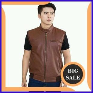 tools Jaket Rompi Kulit Asli Garut , Jaket Rompi Kulit Sintetis ,jaket rompi pria, jaket rompi motor