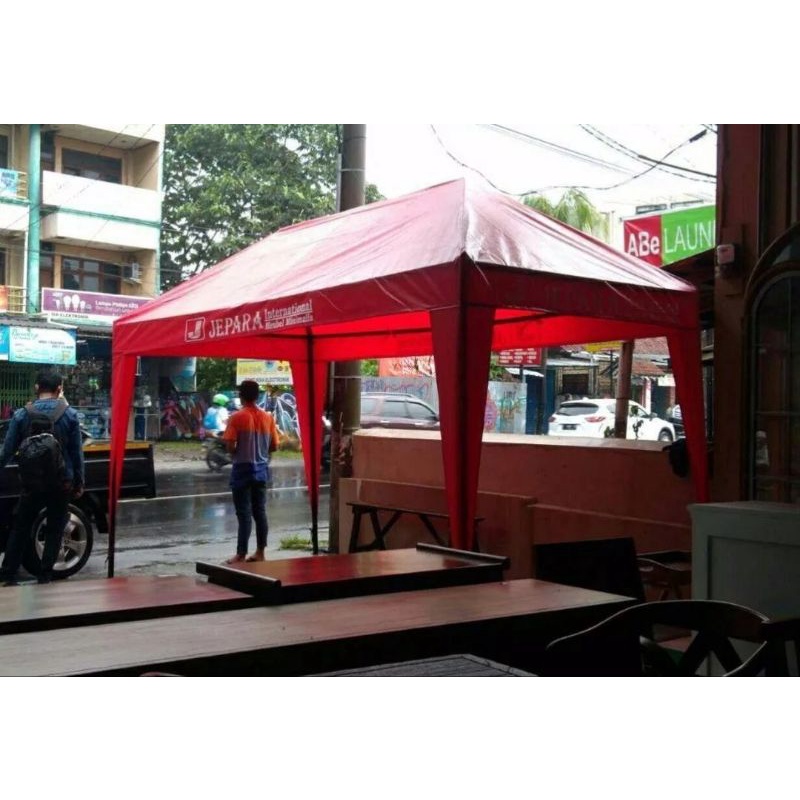 tenda cafe 2x4 tenda promosi jualan portable piramid 2 x 4