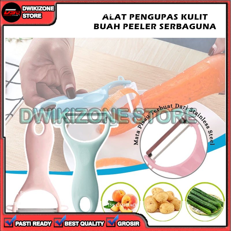 [GROSIR] PISAU PENGUPAS BUAH SAYUR PEELER APEL WORTEL KENTANG WARNA