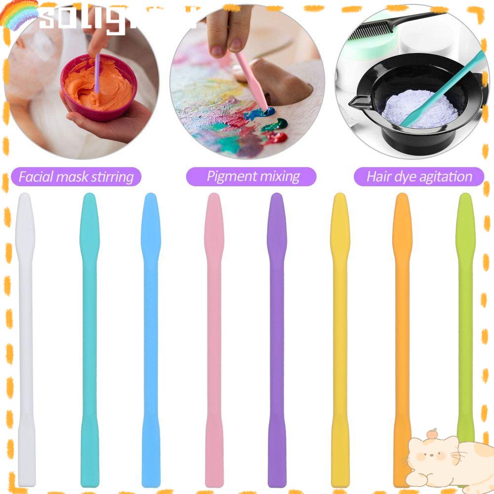 Solighter Silicone Stir Stick Craft Beads Beauty Stick Adjusting Rod Alat Kecantikan Cetakan Silikon Modulasi Warna