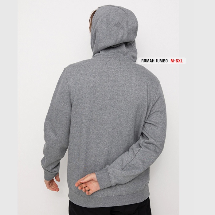 SWEATER HOODIE FOX GREY OVERSIZE M -6XL SWITER BIG SIZE